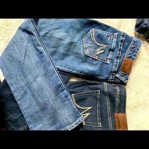 TWO PAIRS of Maurices jeans -each 15/16 SHORT